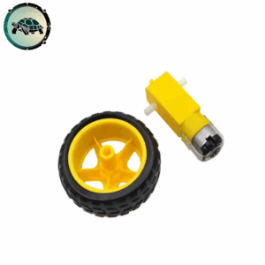 Motor Eléctrico de CC + Motor TT con llanta de neumático Motor Eléctrico de CC + Motor TT con llanta de neumático
